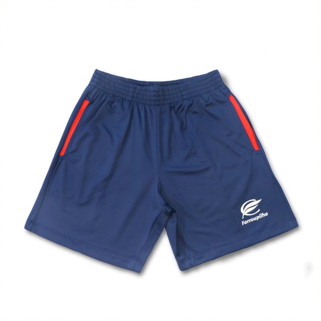 BERMUDA DRY FIT AZUL MARINHO COM VERMELHO MASCULINA