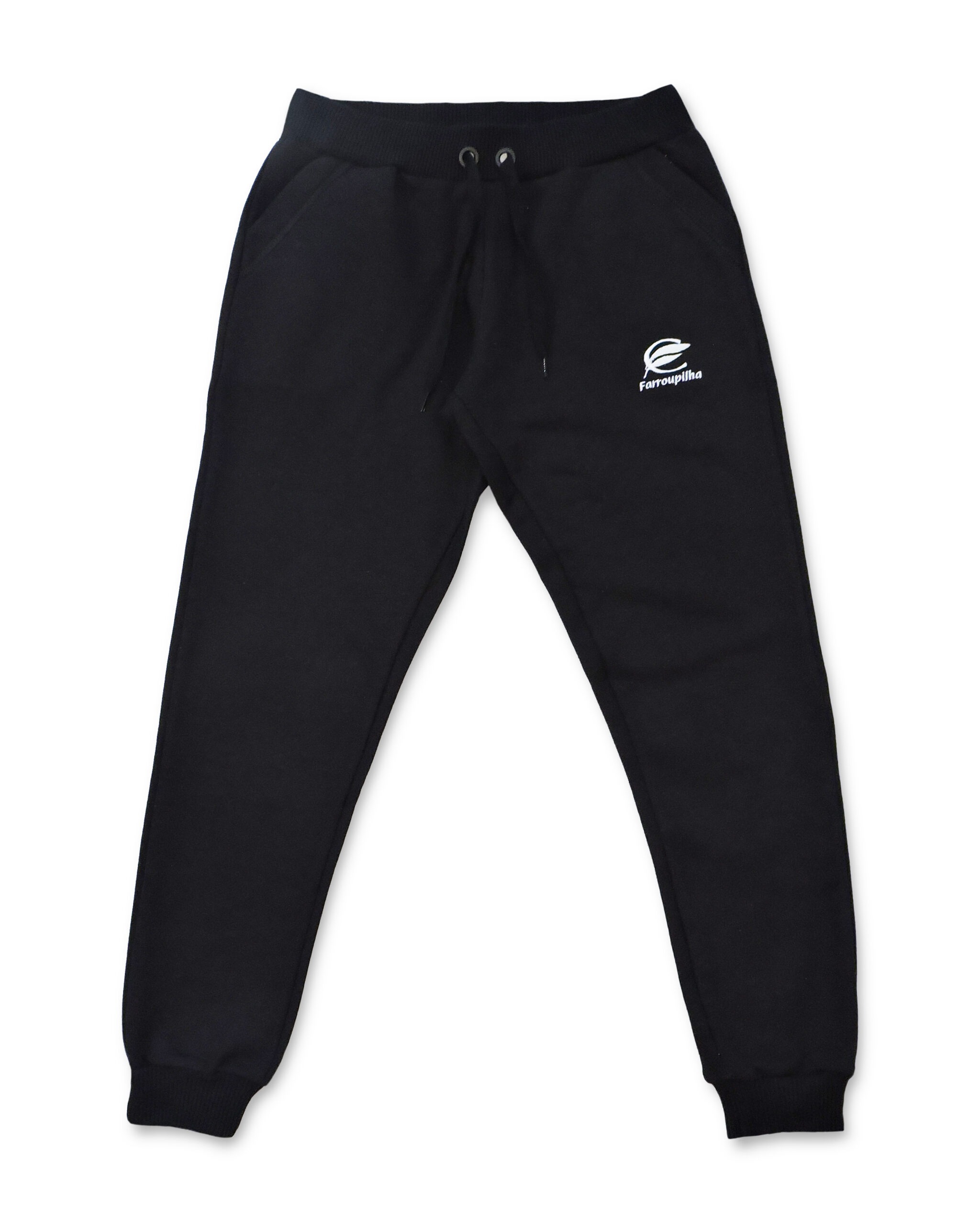 Calça de sales moletom com ribana