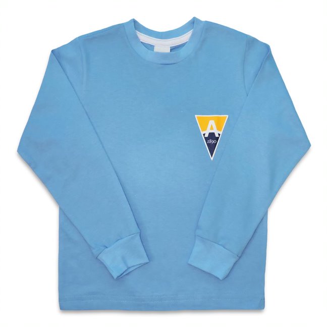 CAMISETA ALGODÃO MANGA LONGA AZUL CELESTE UNISSEX