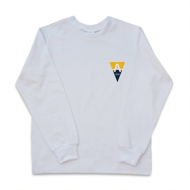 CAMISETA ALGODÃO MANGA LONGA BRANCA UNISSEX