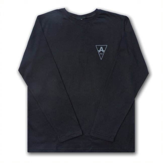 CAMISETA ALGODÃO MANGA LONGA PRETA UNISSEX