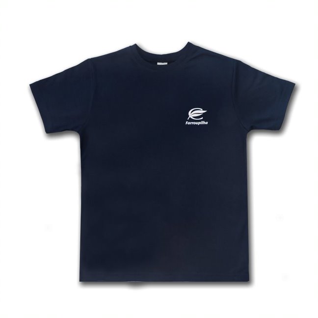 CAMISETA MANGA CURTA POLIVISCOSE AZUL MARINHO UNISSEX