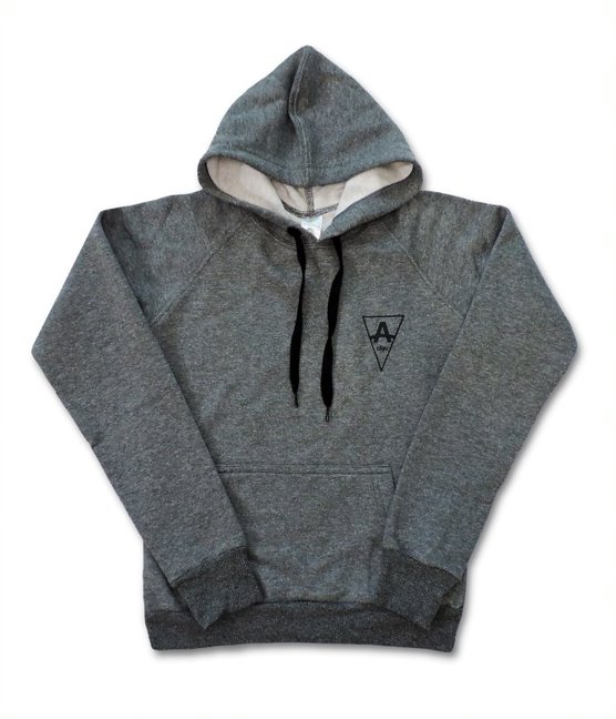 MOLETOM COM CAPUZ CINZA FEMININO