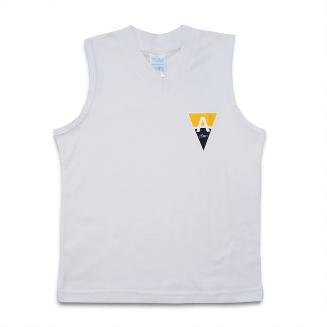 REGATA ALGODÃO BRANCA MASCULINA