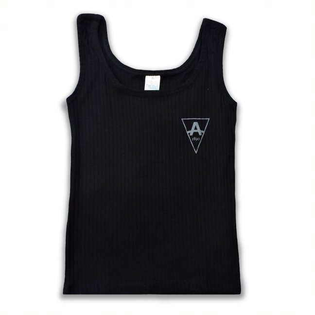 REGATA VISCOLYCRA CANELADA PRETA FEMININA 2