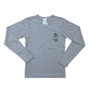 Baby Look Manga Longa Cotton Feminina