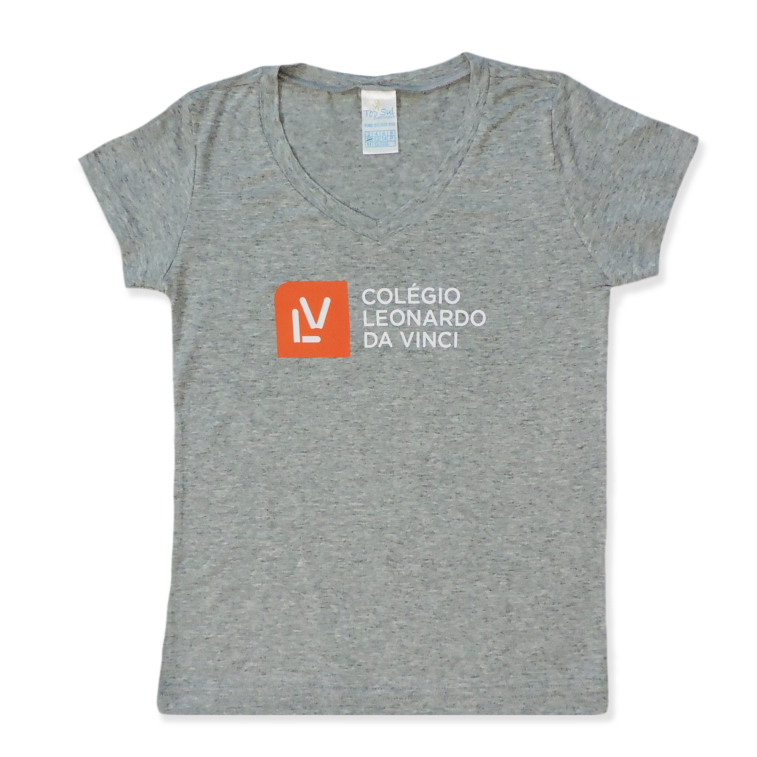 BABY MANGA CURTA VISCOLYCRA FEMININA CINZA