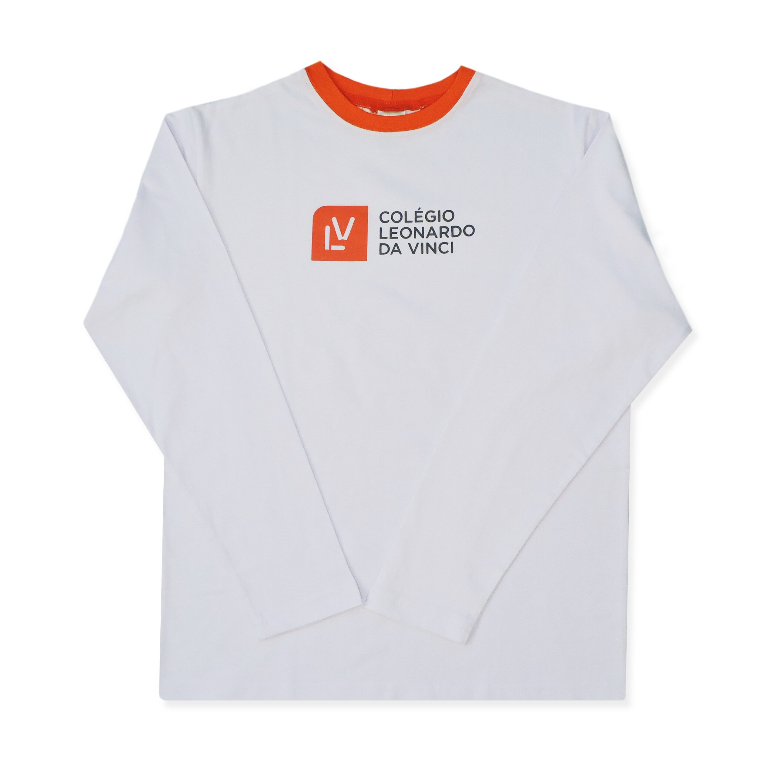 CAMISETA MANGA LONGA ALGODÃO MASCULINA BRANCA