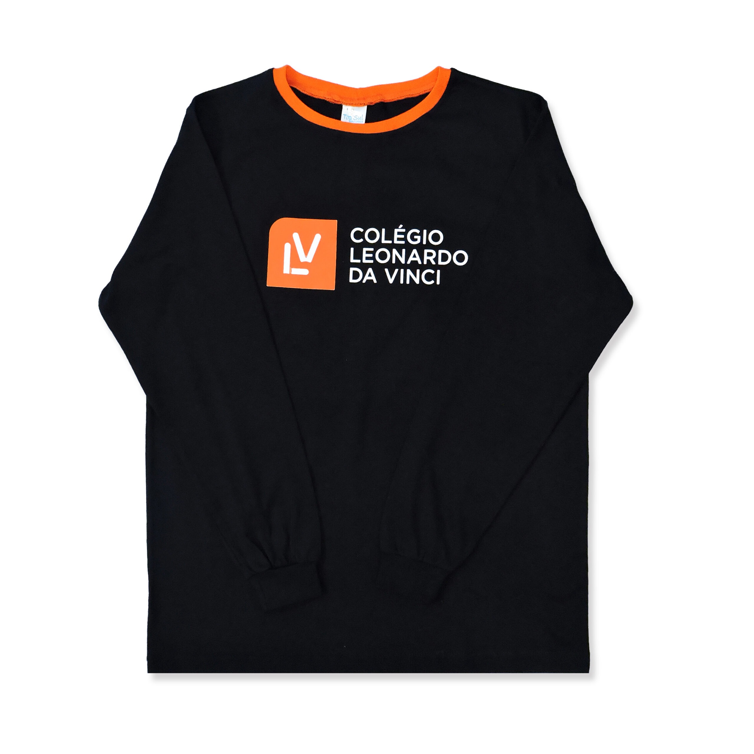 CAMISETA MANGA LONGA ALGODÃO UNISSEX PRETA