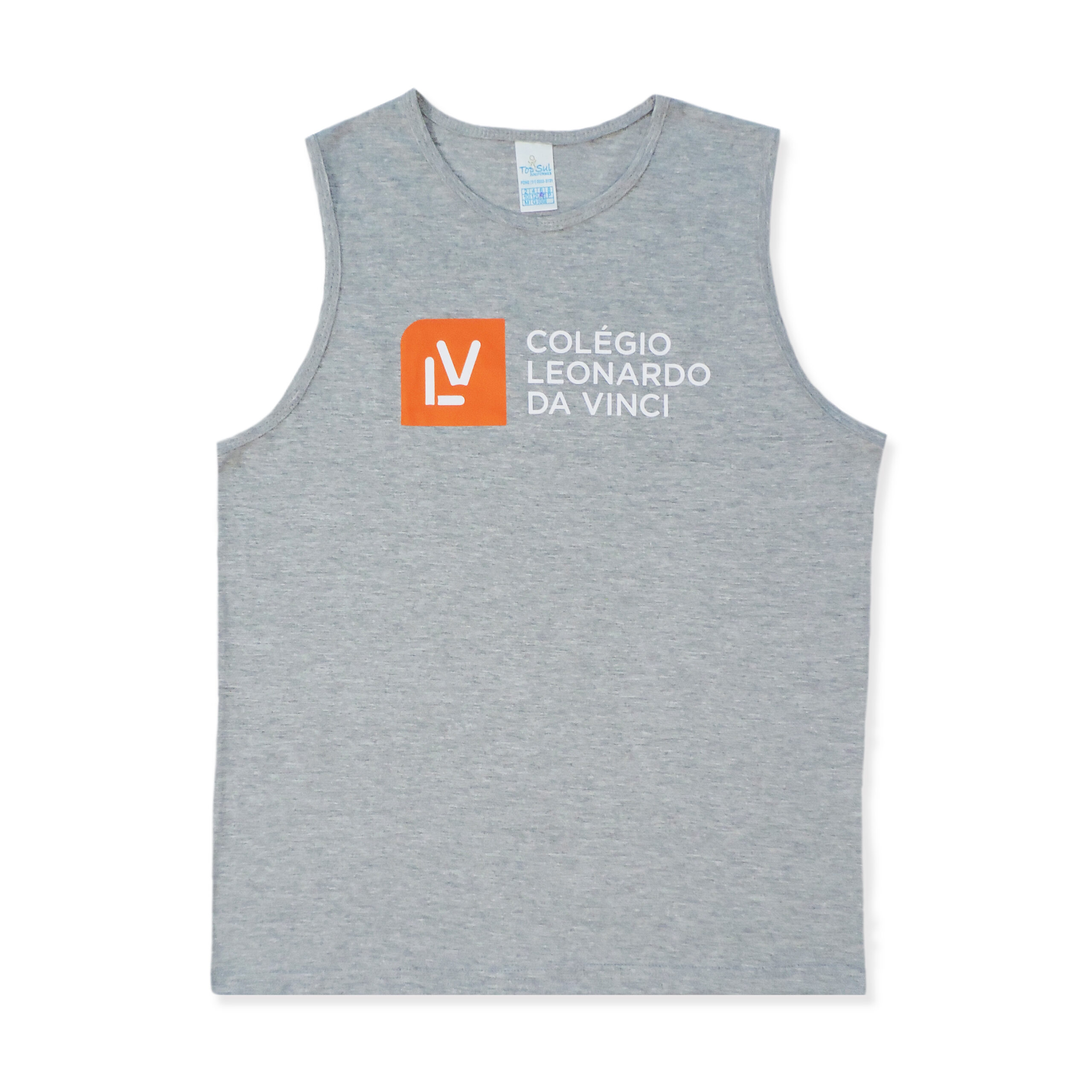 REGATA ALGODÃO MASCULINA CINZA